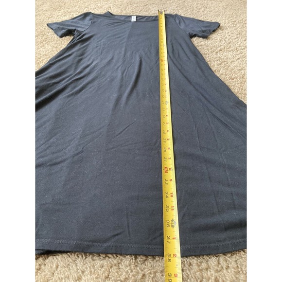 Zenana Women's Black Flared T-Shirt Midi Knee Length Dress with Side Pockets Med - Picture 3 of 10